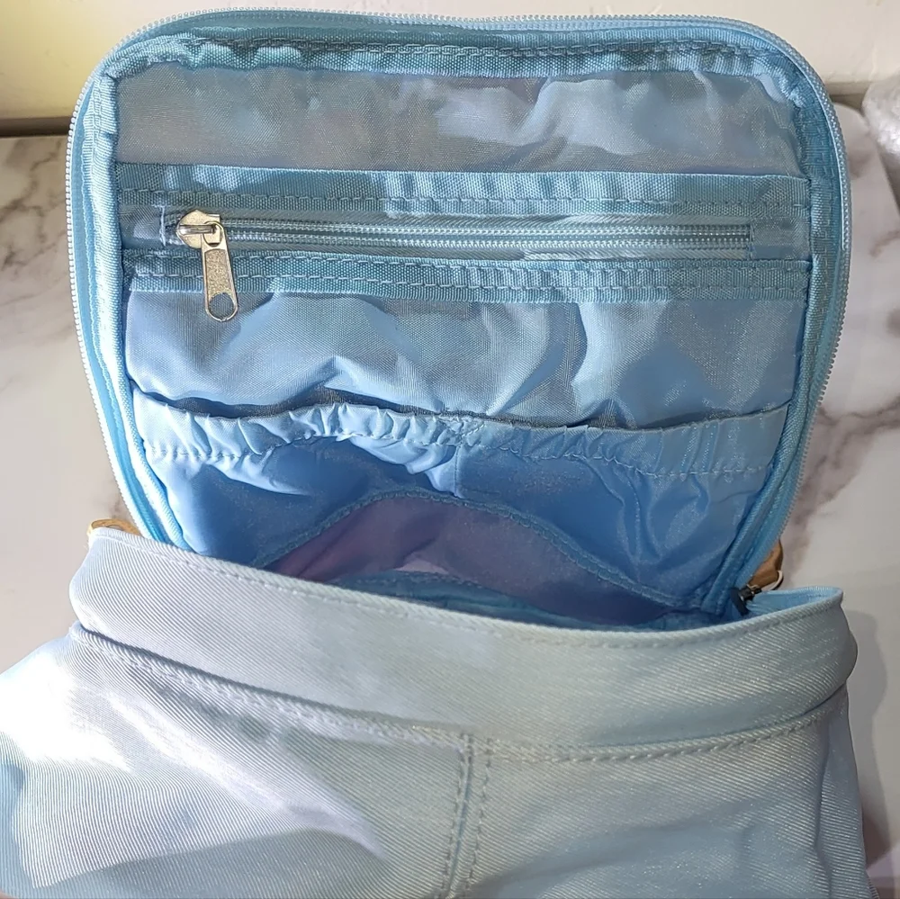 Disney Aristocats NWT Marie Pink/Blue Deluxe Nylon 12in Mini Backpack - Picture 5 of 7